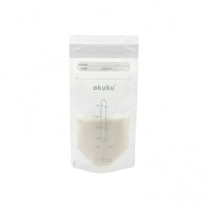 AKUKU steril tárolózacskók ANYATEJ TÁROLÁSÁHOZ 150 ML x30