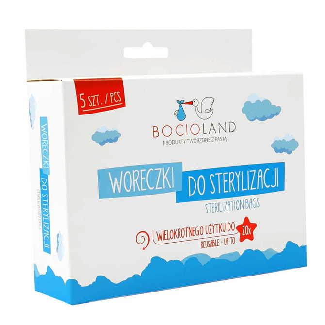 BOCIOLAND mikrohullámú sterilizáló tasakok, 5 db