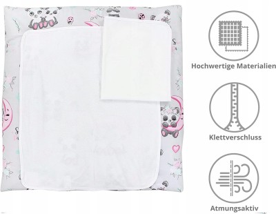 TUPTAM matelas à langer doux avec 2 housses 75x50 cm