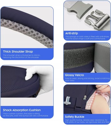PORTE-BÉBÉ ergonomique avec ceinture abdominale 3-en-1