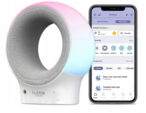 HUBBLE Eclipse babyphone enceinte Bluetooth application HUBBLE CLUB