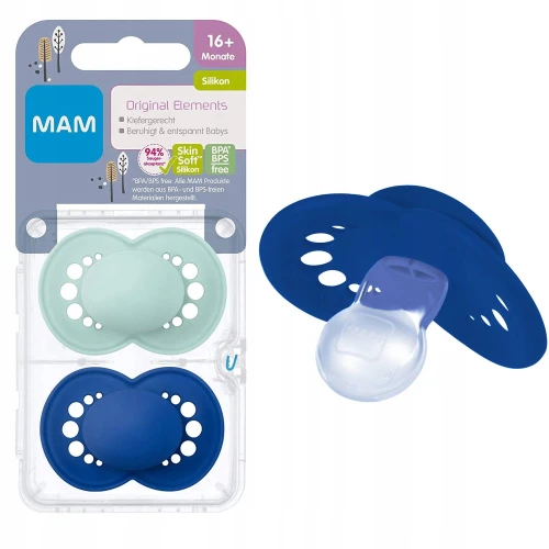 MAM ORIGINAL sucette apaisante x2 16m+
