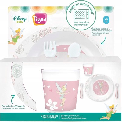 DISNEY BABY Tigex set vaisselle Tinkerbell 4 pièces.