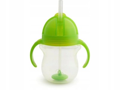 MUNCHKIN Tip&Sip tasse anti-fuite 6m+ 207ml paille lestée
