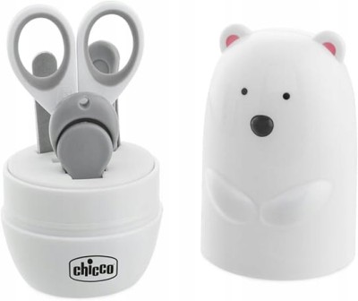 CHICCO set de manucure pour enfants 5 pièces + organiseur OURS POLAIRE