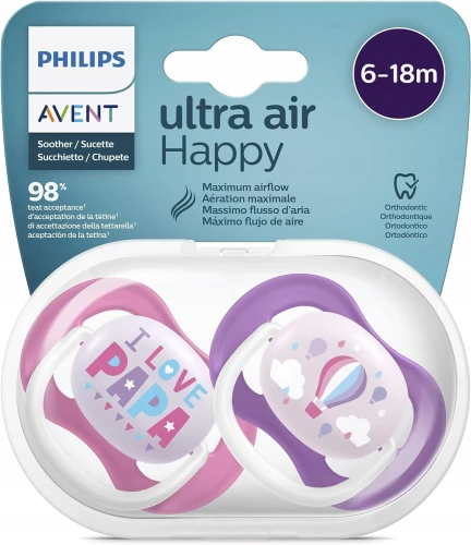 PHILIPS AVENT Ultra Air sucettes x 2 6-18 mois