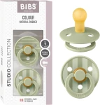 BIBS COLOUR STUDIO sucettes apaisantes 2-pack caoutchouc 0-6 mois