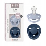 BIBS DE LUX sucettes apaisantes rondes 2pack 0-3 ans SILICONE