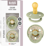 BIBS COLOUR STUDIO sucettes apaisantes 2-pack caoutchouc 6-18 mois
