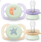 PHILIPS AVENT Ultra Start sucettes x 2 0-2mois NIGHTTIME brille dans l'obscurité
