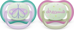 PHILIPS AVENT Ultra Air Night sucettes x 2 0-6mois BRILLENT DANS LE NOIR
