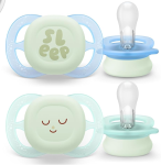 PHILIPS AVENT Ultra Start sucettes x 2 0-2mois NIGHTTIME brille dans le noir