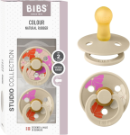 BIBS COLOUR STUDIO sucettes apaisantes 2pack caoutchouc 6-18mois