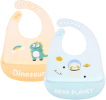 VICLOON bavoir en silicone avec poche x2 6mois+