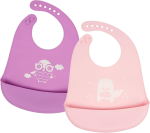 VICLOON bavoir en silicone avec poche x2 6mois+