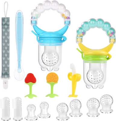 VICLOON anneau de dentition distributeur de fruits set 15 pcs. anneaux de dentition cuillère AUTRES