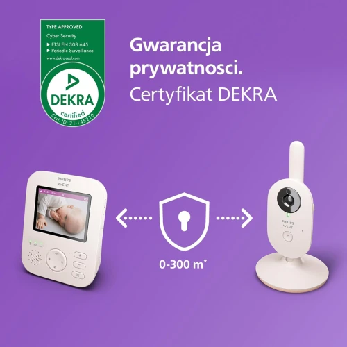 PHILIPS AVENT SCD881/26 babyphone électronique 2,8in vision nocturne berceuses