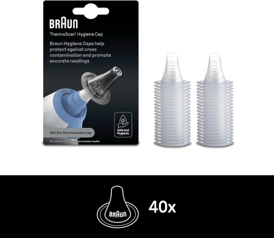 BRAUN LF40 embouts de protection pour thermomètre auriculaire Thermoscan 40 pièces