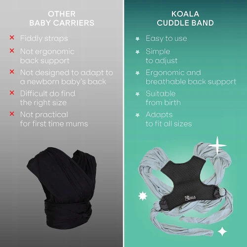KOALA BABYCARE écharpe de portage bébé 2 en 1