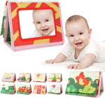 AOLSO livre sensoriel contrasté MIROIR anneau de dentition