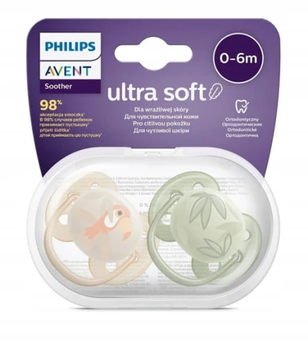 PHILIPS AVENT Ultra Soft Forest Friends sucettes x 2 0-6mois