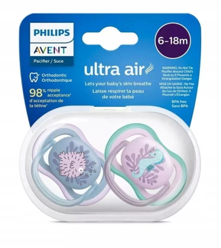 PHILIPS AVENT Ultra Air sucettes x 2 6-18 mois