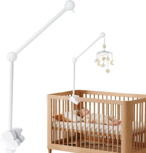 Support en bois pour mobile de lit