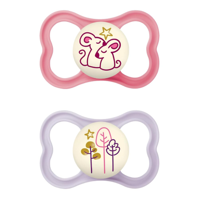 MAM AIR NIGHT sucette apaisante x2 16m+ SILICONE