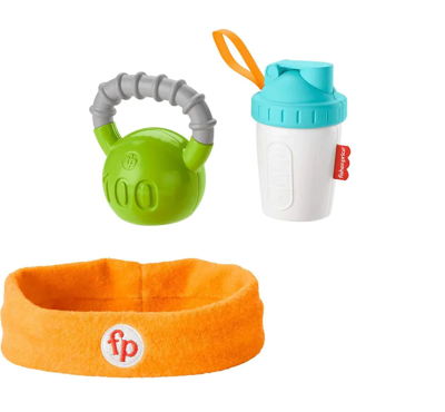 FISHER-PRICE Baby Biceps set d’haltères, shaker, bracelet