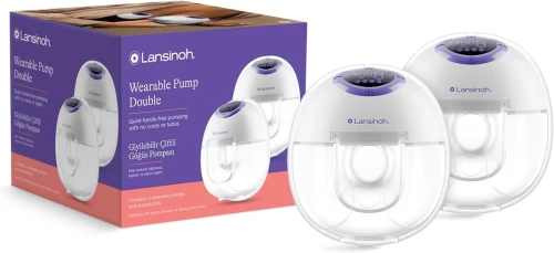 LANSINOH tire-lait double coquille MAINS LIBRES