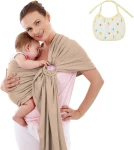 AOLSO écharpe à anneaux pour porter bébé 0-20kg