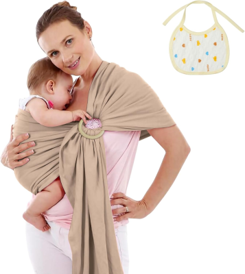 AOLSO écharpe à anneaux pour porter bébé 0-20kg