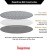 REIGNDROP tapis film de protection SOUS-TAPIS 136x136 3 couches