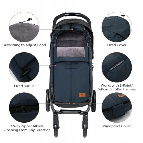 MIRACLE BABY chancelière universelle pour poussettes