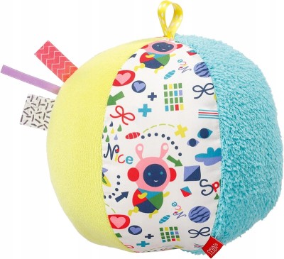 FEHN Balle en tissu colorée avec son 16cm