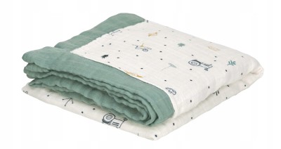 LASSIG couverture en viscose de bambou 100x100