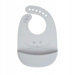 LASSIG bavoir en silicone avec poche 6-24 mois