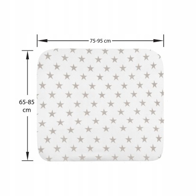 LILLY&BEN housse pour matelas à langer en éponge 50x70 x2